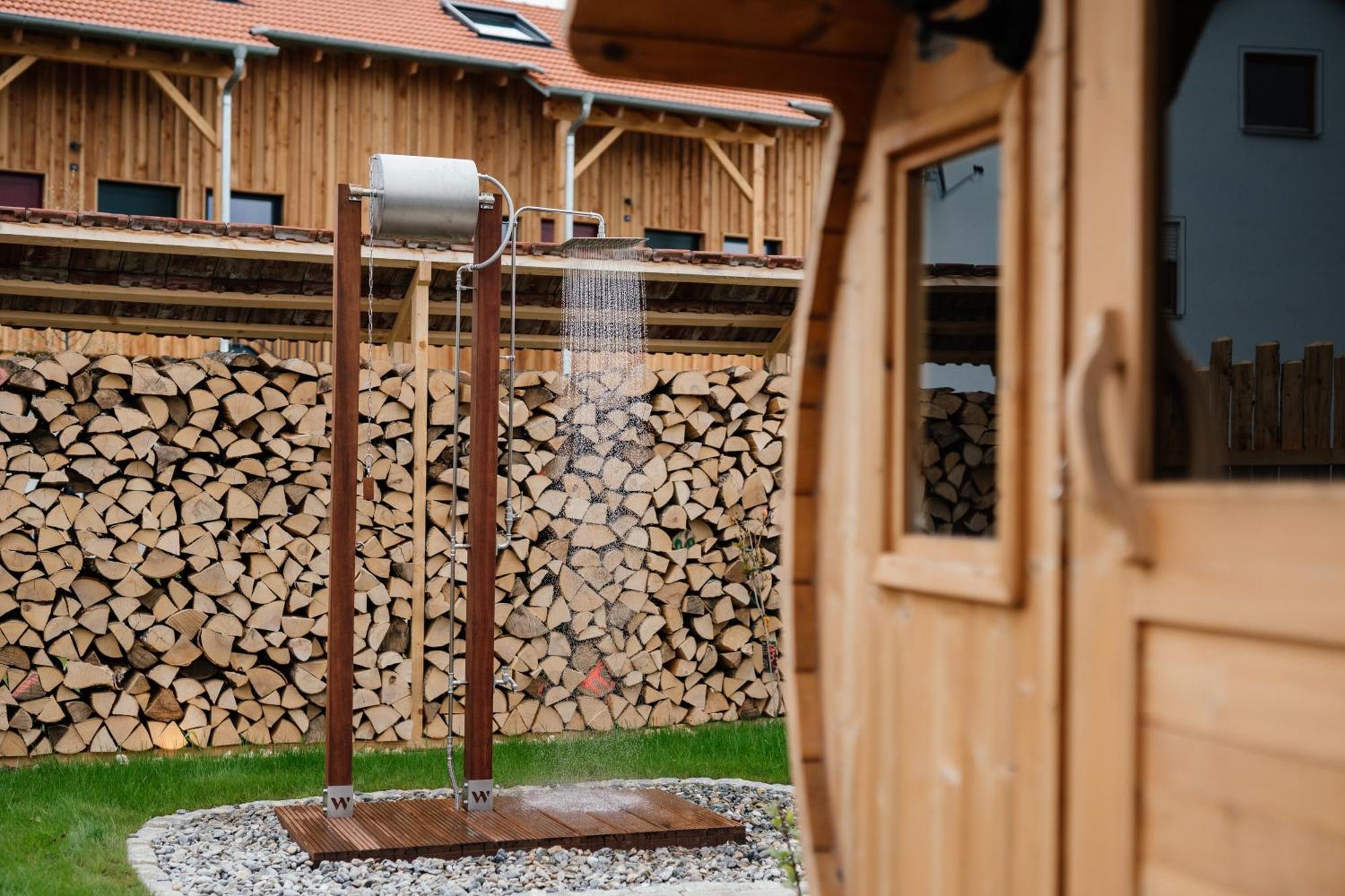 Raschbrunnenhof - Oekolandbau & Erholung Apartment Haunsheim ภายนอก รูปภาพ